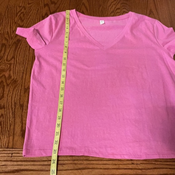 BP NORDSTROM V tee shirt shirt sleeve PINK available sizes S and M cropped - Picture 5 of 5